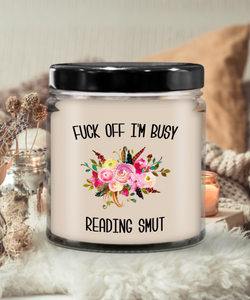 Smut Reader, Romance Reader, Smut Books, Smut Book, Book Smut 9 oz Vanilla Scented Soy Wax Candle