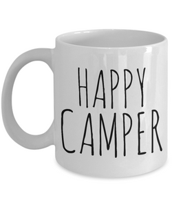 Camping Gifts - Camping Mug - Happy Camper Camping Coffee Mug-Cute But Rude