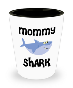Mommy Shark Do Do Do Gift Idea Birthday Gifts for Mommies Ceramic Shot Glass