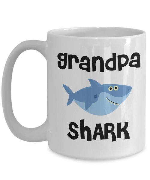 Grandpa Shark Mug Do Do Do Coffee Cup Grandpas Birthday Gift Idea Gifts for Abuelas