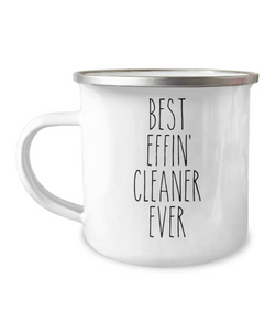 Gift For Cleaner Best Effin' Cleaner Ever Camping Mug Coffee Cup Funny Coworker Gifts