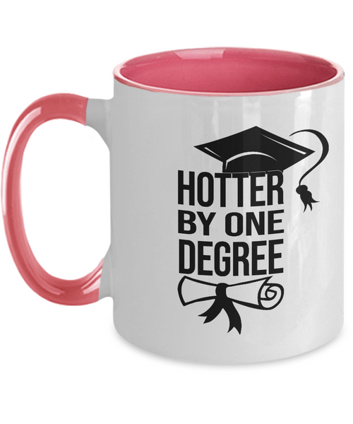 Hotter By One Degree Mug Two-Tone Coffee Cup Funny Gift