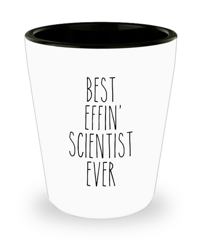 Gift For Scientist Best Effin' Scientist Ever Ceramic Shot Glass Funny Coworker Gifts