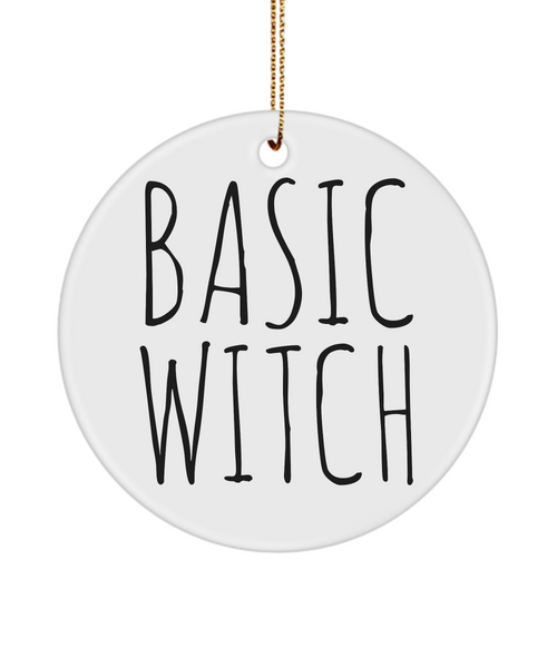 Halloween Witch Ornament Basic Witch Ceramic Christmas Tree Ornament