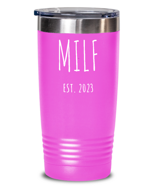 MILF 2023 Insulated Drink Tumbler Travel Cup Funny Gift