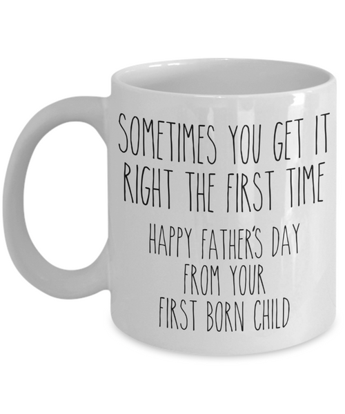 Father's Day Mug from Oldest Child Funny First Born Child Coffee Cup