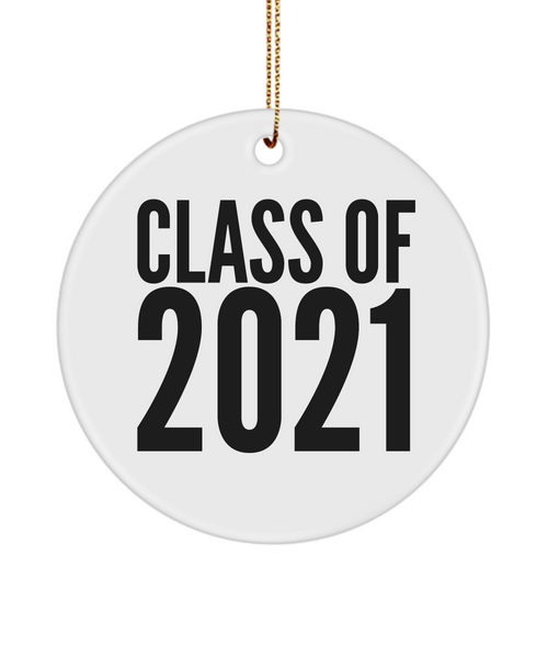 Class Of 2021 Ceramic Christmas Tree Ornament
