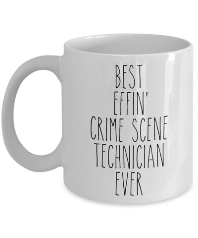 Gift For Crime Scene Technician Best Effin' Crime Scene Technician Ever Mug Coffee Cup Funny Coworker Gifts