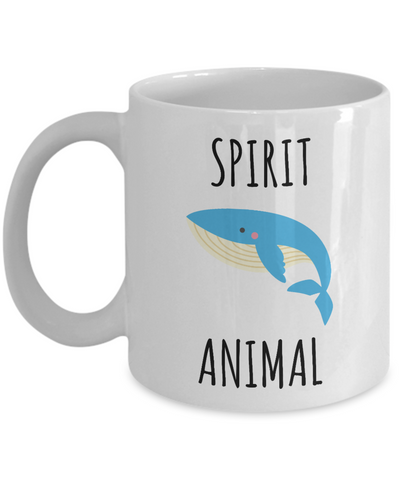 Whale Spirit Animal Mug Whales Gifts for Women Men Coffee Cup-Cute But Rude