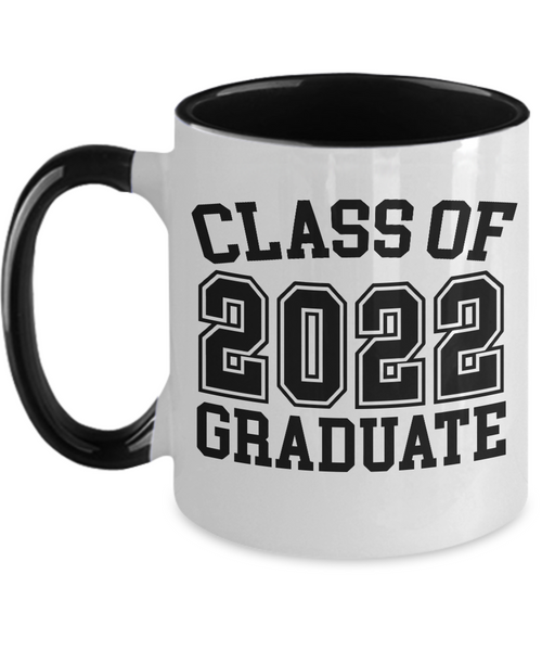 Class of 2022 Graduate Mug Two-Tone Coffee Cup Funny Gift
