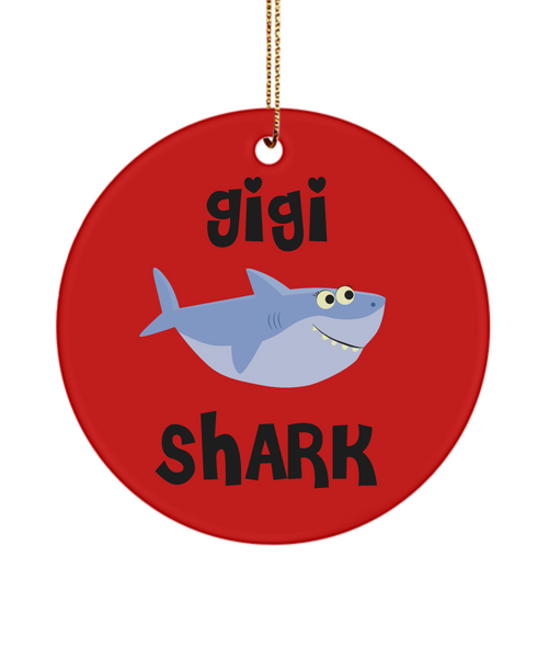 Gigi Shark Ceramic Christmas Tree Ornament
