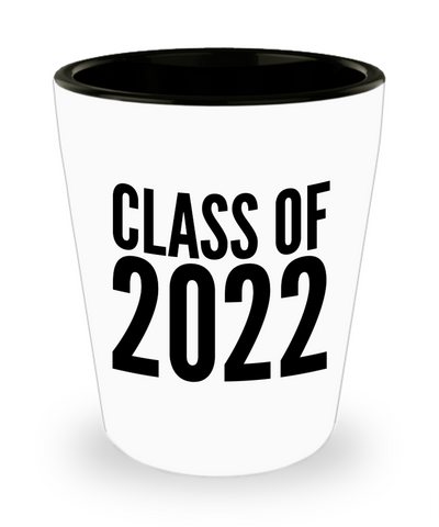 Class of 2022 Ceramic Shot Glass Cup Graduation Gift Idea for College Student Gifts for High School Graduate