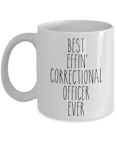 Gift For Correctional Officer Best Effin' Correctional Officer Ever Mug Coffee Cup Funny Coworker Gifts