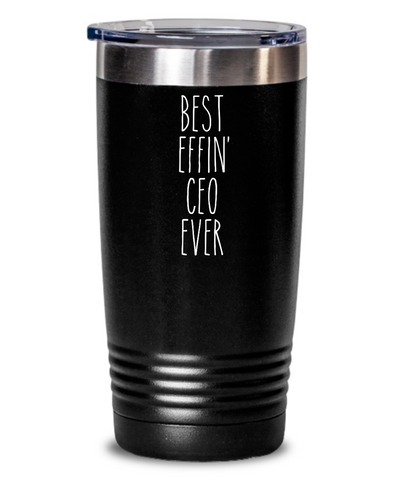 Gift For Ceo Best Effin' Ceo Ever Insulated Drink Tumbler Travel Cup Funny Coworker Gifts