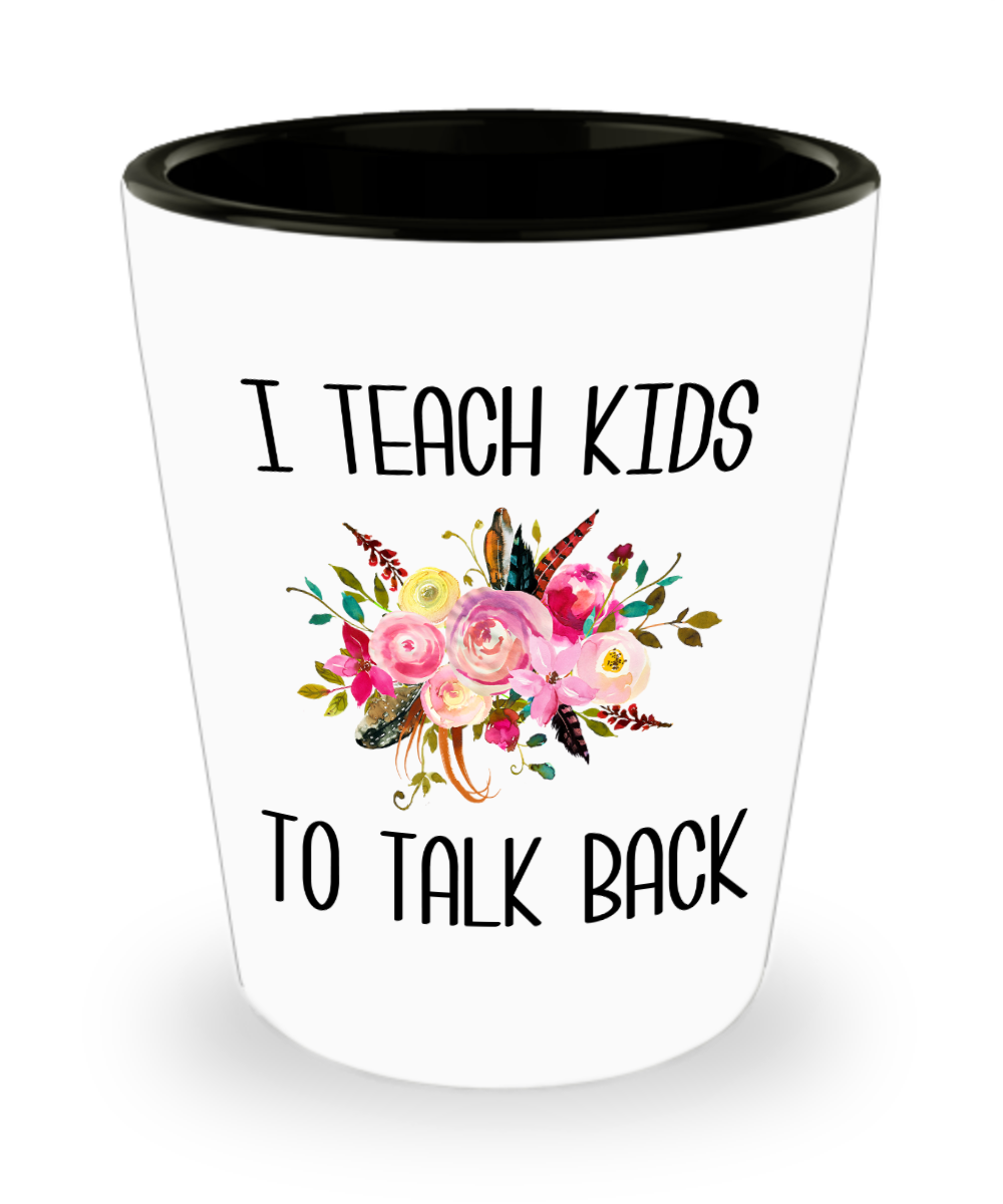 Speech Therapist Gifts SLP Mug Thank You Gift for Speech Language Pathologist SLP Therapy Floral Ceramic Shot Glass