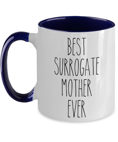 Surrogate Mom Mug for Mother's Day Best Surrogate Mother Ever Two-Toned Coffee Cup