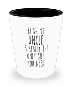 Funny Uncle Gift for Uncles from Niece or Nephew Best Uncle Ever Birthday Present Shot Glass