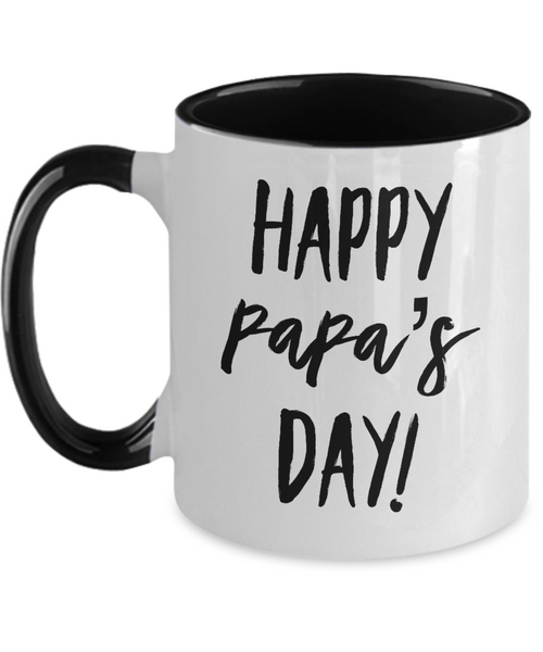 Happy Papa's Day Two-Tone Mug Coffee Cup Funny Gift