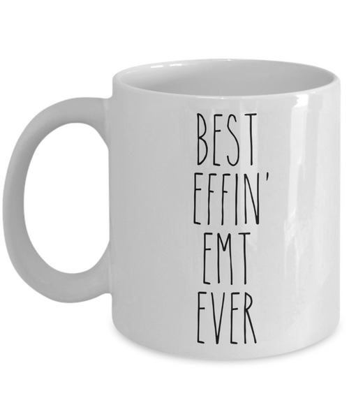 Gift For Emt Best Effin' Emt Ever Mug Coffee Cup Funny Coworker Gifts