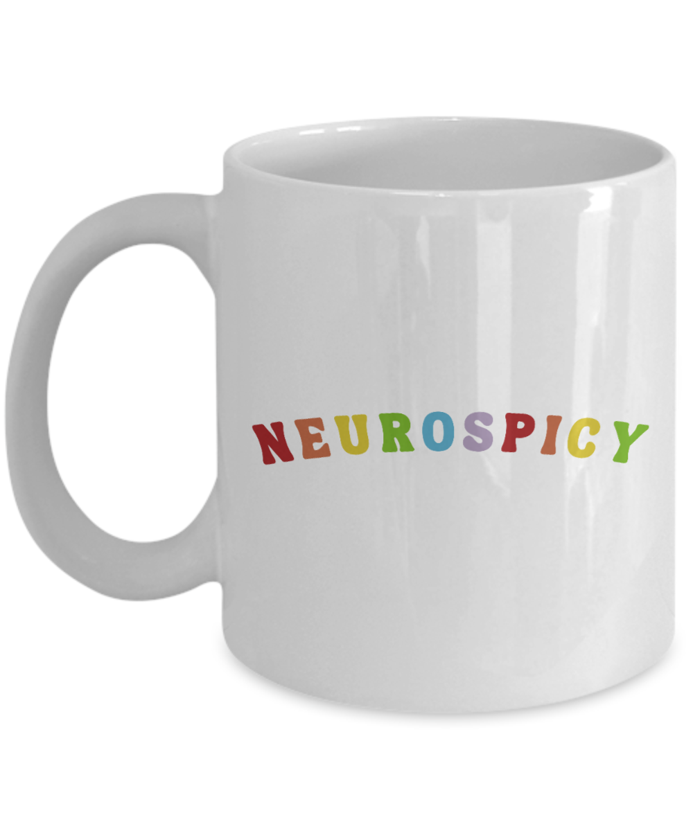 Neurodivergent, Neurospicy, Neurodiversity Mug, Autism Mug, Autism Acc   Cute But Rude