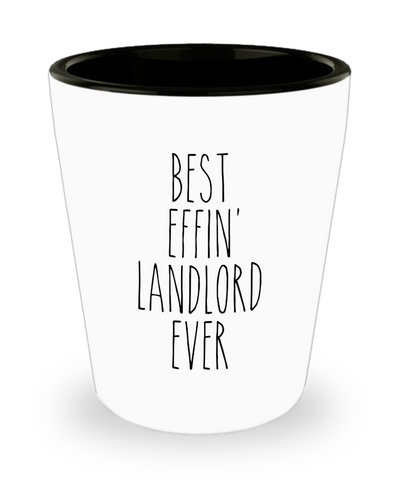 Gift For Landlord Best Effin' Landlord Ever Ceramic Shot Glass Funny Coworker Gifts