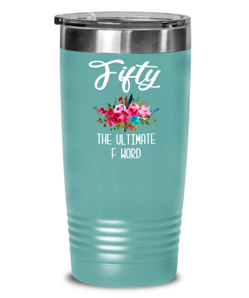 50th Birthday Gift for Women Funny 50th Birthday Party Ideas for Her 50 Years Old Mug Turning 50 Happy 50th Birthday Tumbler Travel Cup BPA Free