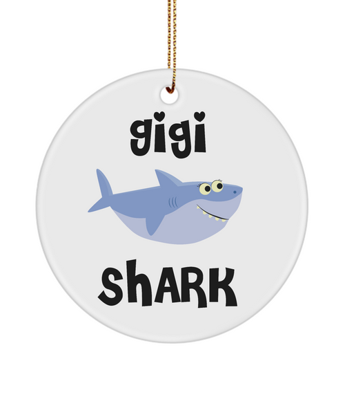 Gigi Shark Ceramic Christmas Tree Ornament