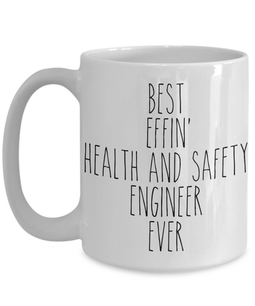 Gift For Health And Safety Engineer Best Effin' Health And Safety Engineer Ever Mug Coffee Cup Funny Coworker Gifts