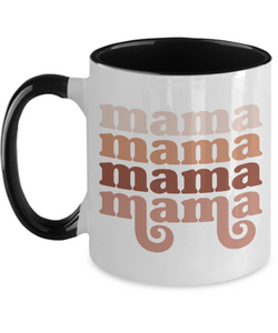 Groovy Mama Retro Mug Mother's Day Black Coffee Cup Gift for Mom