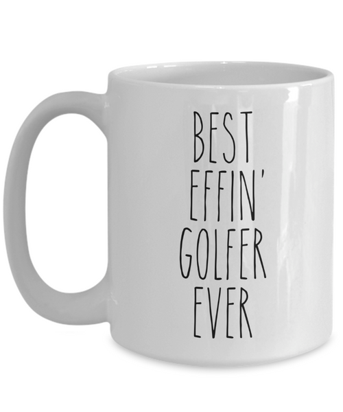 Gift For Golfer Best Effin' Golfer Ever Mug Coffee Cup Funny Coworker Gifts