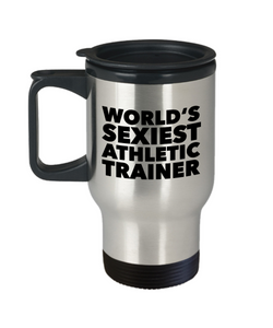 World's Sexiest Athletic Trainer Travel Mug Stainless Steel Insulated Coffee Cup-Cute But Rude