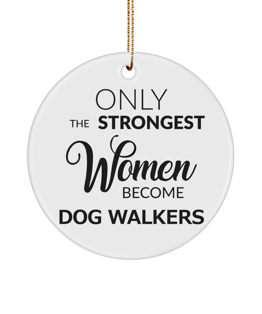 Dog walker ornament deals