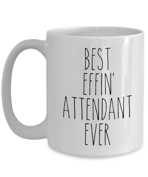 Gift For Attendant Best Effin' Attendant Ever Mug Coffee Cup Funny Coworker Gifts