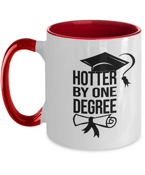Hotter By One Degree Mug Two-Tone Coffee Cup Funny Gift