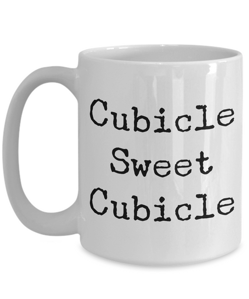 Cubicle Sweet Cubicle Coffee Mug for the Office Funny Gift for Coworker-Cute But Rude
