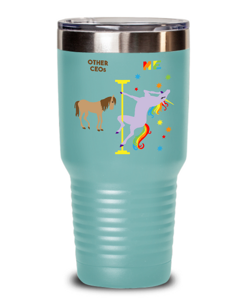 Gift For Ceo Rainbow Unicorn Mug Cute Insulated Drink Tumbler Travel Coffee Cup