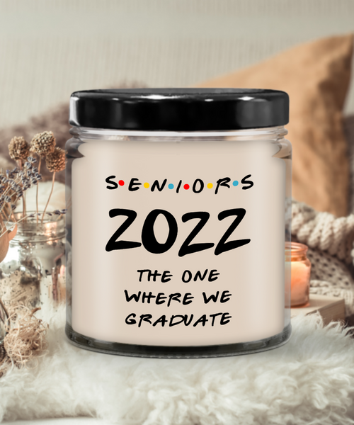 Senior 2022 Class of 2022 Gifts for Friends Graduation Keepsake 9oz Vanilla Scented Soy Wax Blend Candle