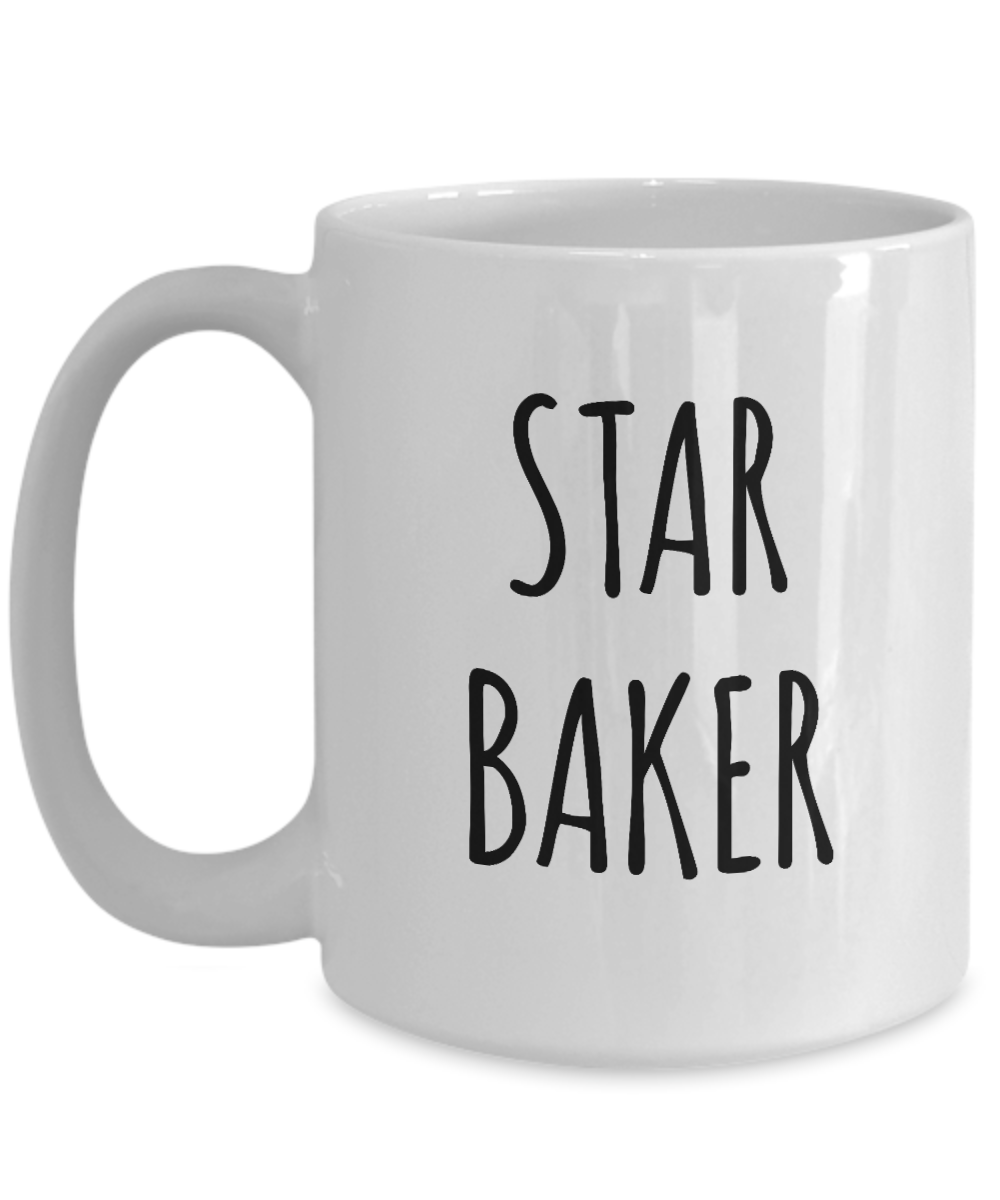 Star Baker Mug Funny Baking Gift for Baker's Mugs Pastry Chef Cute