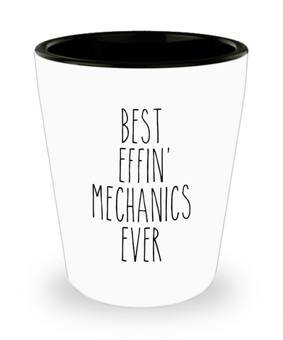 Gift For Mechanics Best Effin' Mechanics Ever Ceramic Shot Glass Funny Coworker Gifts
