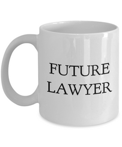 Future Lawyer Coffee Mug - Law Student Coffee Mug Ceramic Tea Cup - Law Student Gifts for Women & Men - Future Lawyer Gifts-Cute But Rude