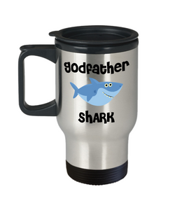 Be My Godfather Proposal Gifts Shark Mug Travel Coffee Cup