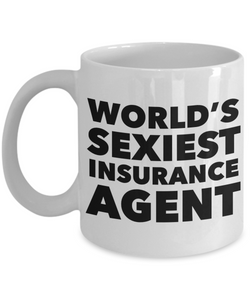 World's Sexiest Insurance Agent Mug Gifts Ceramic Coffee Cup-Cute But Rude