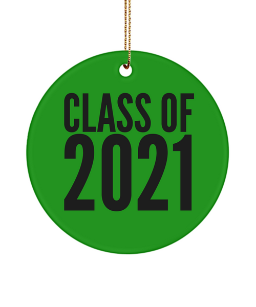 Class Of 2021 Ceramic Christmas Tree Ornament