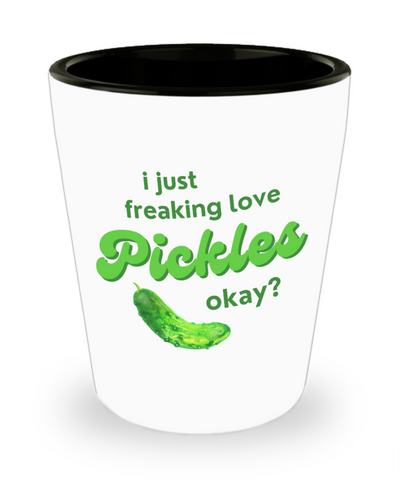 Pickle Shot Glass, Funny Pickle Shot Glasses, Pickles, Pickle Gifts, Gift Exchange Idea