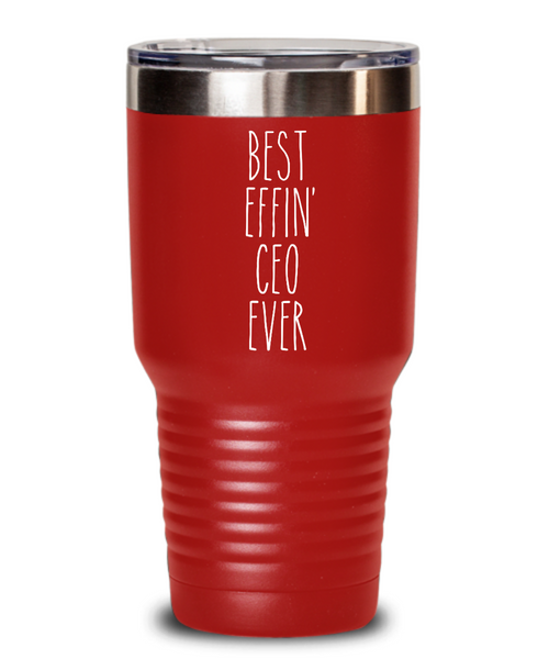 Gift For Ceo Best Effin' Ceo Ever Insulated Drink Tumbler Travel Cup Funny Coworker Gifts