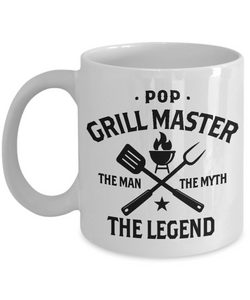 Pop Grillmaster The Man The Myth The Legend Mug Coffee Cup Funny Gift
