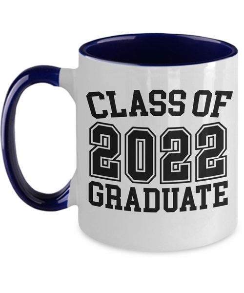 Class of 2022 Graduate Mug Two-Tone Coffee Cup Funny Gift