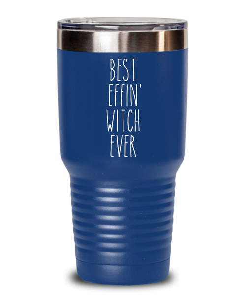 Gift For Witch Best Effin' Witch Ever Insulated Drink Tumbler Travel Cup Funny Coworker Gifts