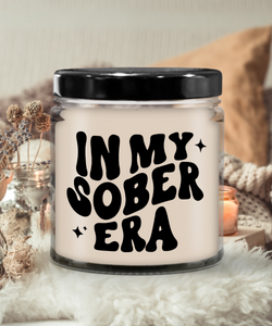 In My Sober Era 9 oz Vanilla Scented Soy Wax Candle