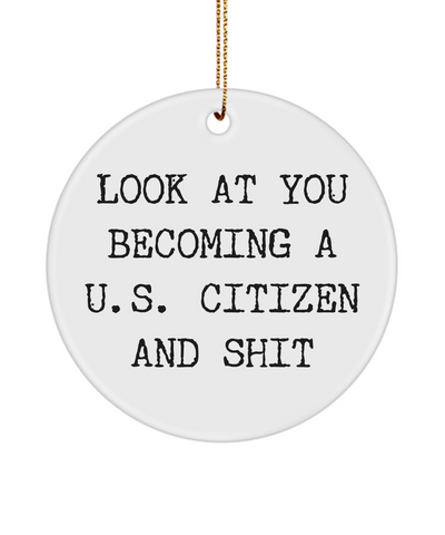 Becoming a US Citizen Gift, US Citizenship Gift, New Citizen Gift, USA Ornament, America Ornament